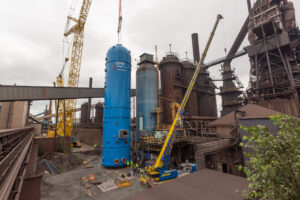 Installation of pressure vessel